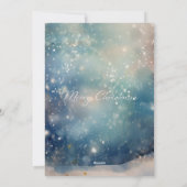 Winter Wonderland Weihnachtskarte Feiertagskarte (Rückseite)