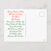 Winter Wonderland Weihnachtskarte Feiertagspostkarte (Rückseite)