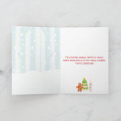 Winter Wonderland Weihnachtskekse Feiertagskarte (Innenseite)
