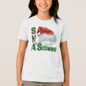 Winter Wonderland Weihnachtsmannmütze Children Tri-Blend Shirt (Vorderseite)