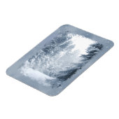 Winter Wonderland Weihnachtsschneeszene Magnet (Linke Seite)