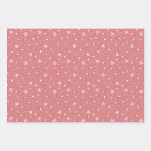 Winter Wonderland Weihnachtswrapping Paper Set Geschenkpapier Set (Vorderseite 3)