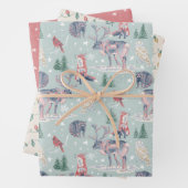 Winter Wonderland Weihnachtswrapping Paper Set Geschenkpapier Set (Beispiel)