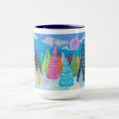 Winter Wonderland Whimsiswald Kunst Tasse (Zentrum)