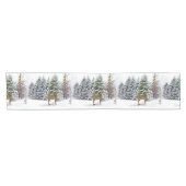 Winter Wonderland White Christmas Table Runner Kurzer Tischläufer (Horizontal)