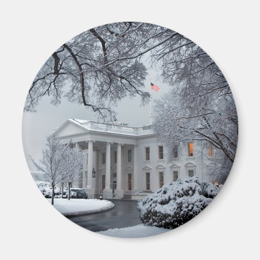 Winter Wonderland White House Magnet (Vorne)