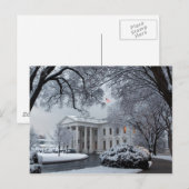 Winter Wonderland White House Postkarte (Vorne/Hinten)