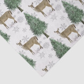 Winter Wonderland Whitetail Hirschweihnachtssaison Seidenpapier (Ausschnitt)