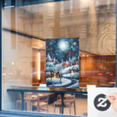 Winter Wonderland Window Cloning Fensteraufkleber (Café-Fenster)