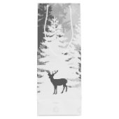 Winter Wonderland Wine Gift Bag - Rot Geschenktüte Für Weinflaschen (Rückseite)