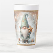 Winter Wonderland Wonderland Gnome Gold Snowflage Milchtasse (Vorderseite)