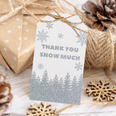 Winter Wonderland Woodland Glitzer Kinderdusche Geschenkanhänger