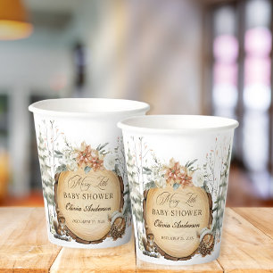 Winter Wonderland Woodland Tiere Baby Paper Cup Pappbecher
