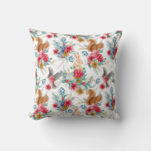 Winter Wonderland Woodland Tiere Weihnachten Kissen