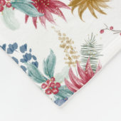 Winter Wonderland Woodland Weihnachtstiere Fleecedecke (Ecke)