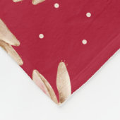 Winter Wonderland Woodland Weihnachtstiere Fleecedecke (Ecke)