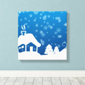 Winter Wonderland Wrapped Canvas Leinwanddruck (Insitu (Holzboden))