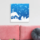 Winter Wonderland Wrapped Canvas Leinwanddruck (Insitu (Wohnzimmer))