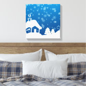 Winter Wonderland Wrapped Canvas Leinwanddruck (Insitu (Schlafzimmer))