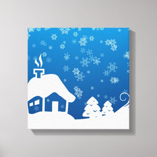 Winter Wonderland Wrapped Canvas Leinwanddruck (Vorderseite)