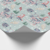 Winter Wonderland Wrapping Paper Geschenkpapier (Ecke)