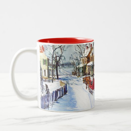 Winter Wonderland Zweifarbige Tasse (Links)