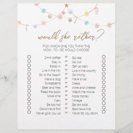 Winter Wonderland Zweiseitige Bingo Baby Shower Ga