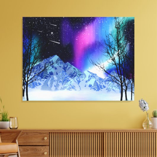 Winter Wonderlights Canvas Print Leinwanddruck (Insitu (Wohnzimmer))