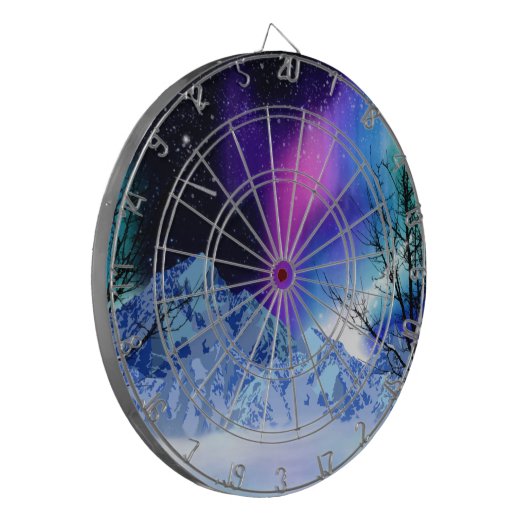 Winter Wonderlights Dartscheibe (Vorderseite Links)