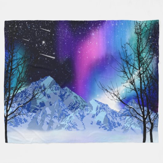 Winter Wonderlights Fleecedecke (Vorderseite (Horizontal))