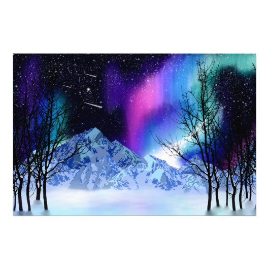 Winter Wonderlights Foto Print (Vorne)