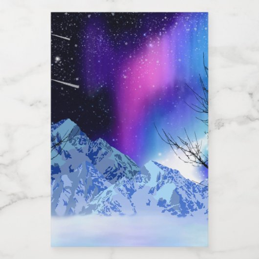 Winter Wonderlights Lebensmitteletikett (Einzelnes Label)