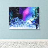 Winter Wonderlights Leinwanddruck (Insitu (Holzboden))