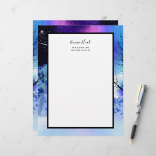 Winter Wonderlights Letterhead Briefbogen