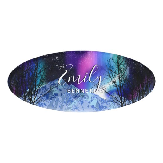 Winter Wonderlights Namenschild (Vorderseite)