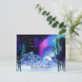 Winter Wonderlights Postkarte (Stehend Vorderseite)