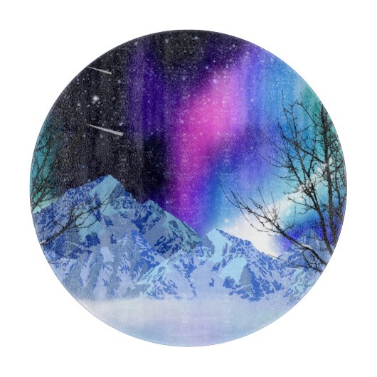 Winter Wonderlights Schneidebrett (Vorderseite)