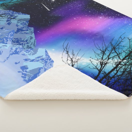 Winter Wonderlights Sherpa Blanket Sherpadecke (3/4)