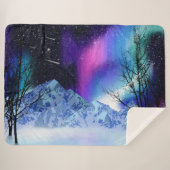 Winter Wonderlights Sherpa Blanket Sherpadecke (Vorderseite (Horizontal))