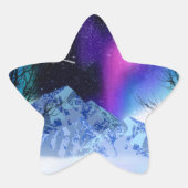 Winter Wonderlights Star Sticker (Vorderseite)