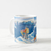Winter Wonders – A Whimsical Mountain Adventure  Kaffeetasse (Vorderseite Links)