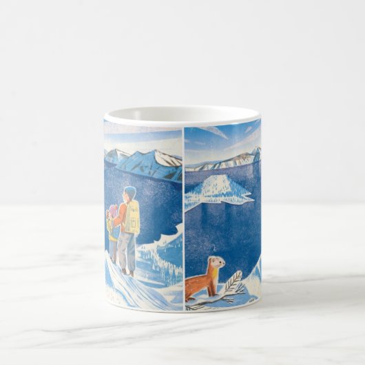 Winter Wonders – A Whimsical Mountain Adventure  Kaffeetasse (Mittel)