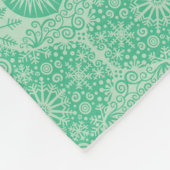 Winter Wonders dekoratives Green Fleece Blanket (Ecke)