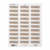 Winter Woodland Animal Baby Showadresse (Vorne)