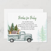 Winter Woodland Animal Books for Baby Postkarte (Vorne/Hinten)