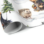 Winter Woodland Animal Friends Ansammlung Geschenkpapier (Rolleneckpunkt)
