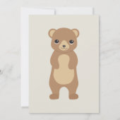 Winter Woodland Animal Theme Einladung (Rückseite)