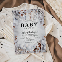 Winter Woodland Animals Aquarell Kinderdusche