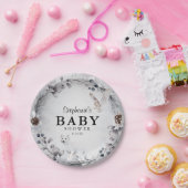 Winter Woodland Animals Aquarell Kinderdusche Pappteller (Party)