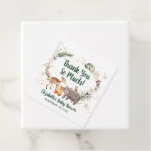 Winter Woodland Animals Kinderdusche Danke Geschenkanhänger (Beispiel)